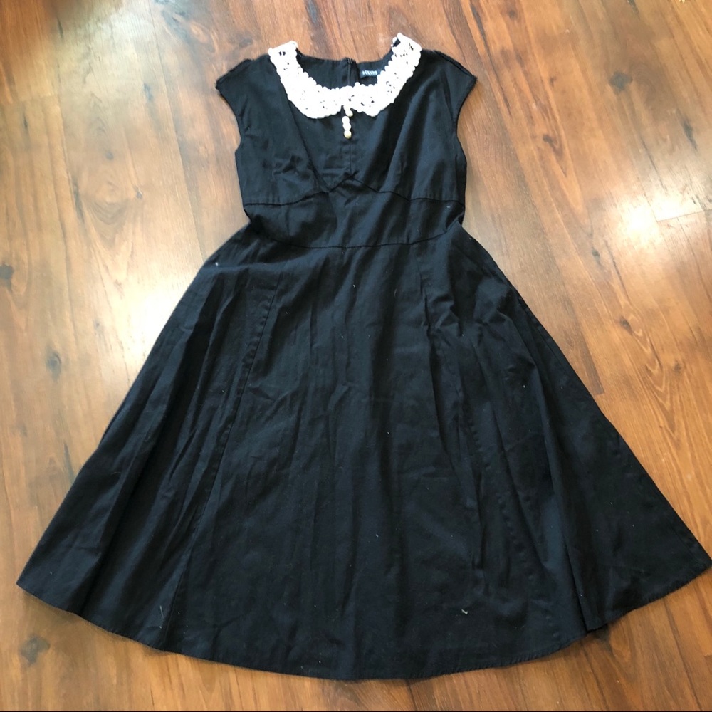 Gorgeous acevog Midi Dress Black & White